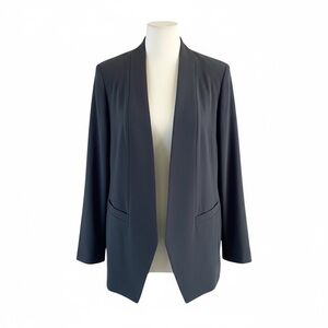 Eileen Fisher Tencel Stretch Stand Collar Blazer Jacket Size XL
